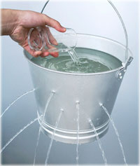 bucket holes